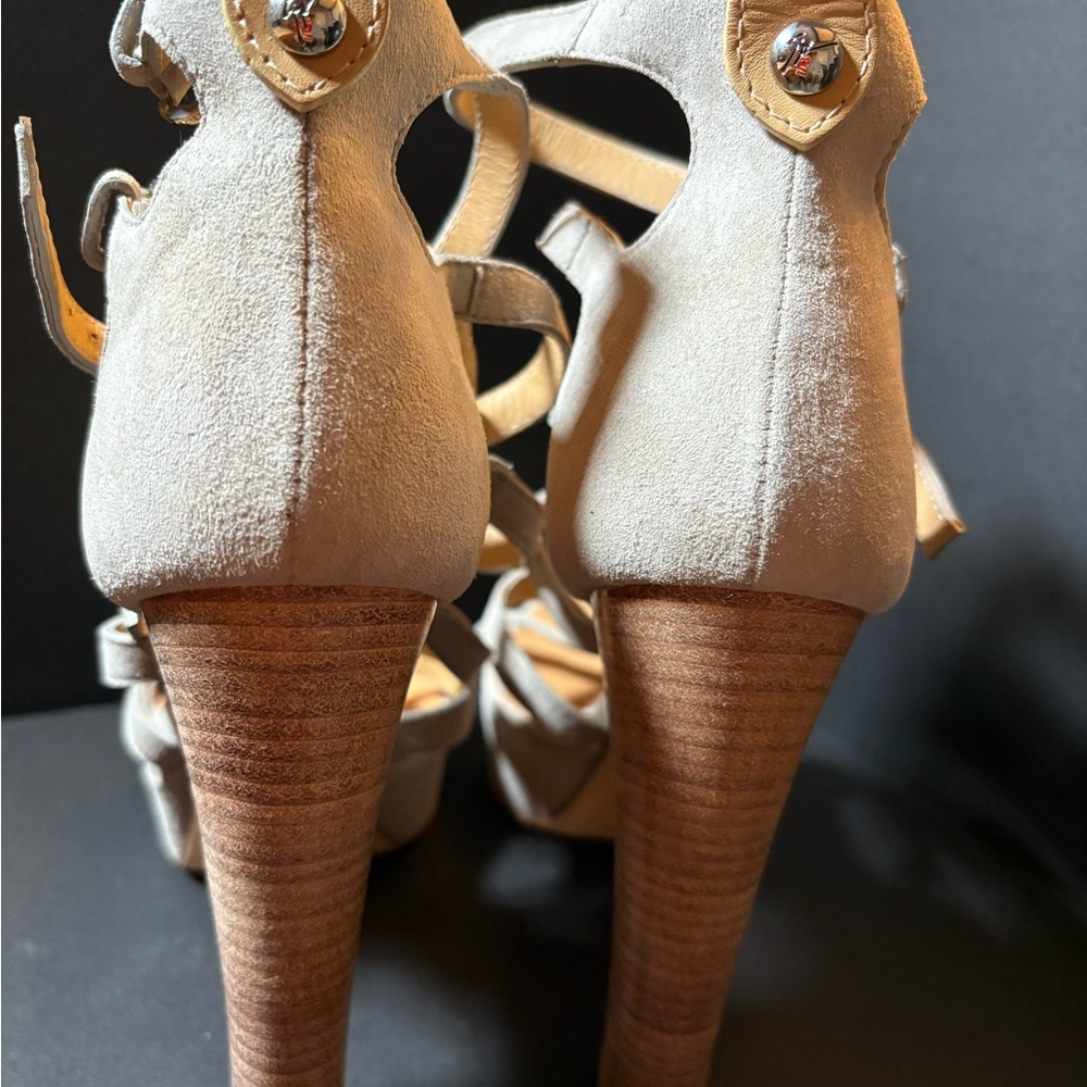 Giuseppe Zanotti Gray Strappy Heels - Picture 4 of 5